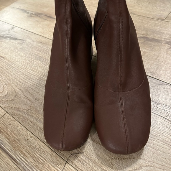 By Far Carlos 22 short leather boots brown - Picture 10 of 13